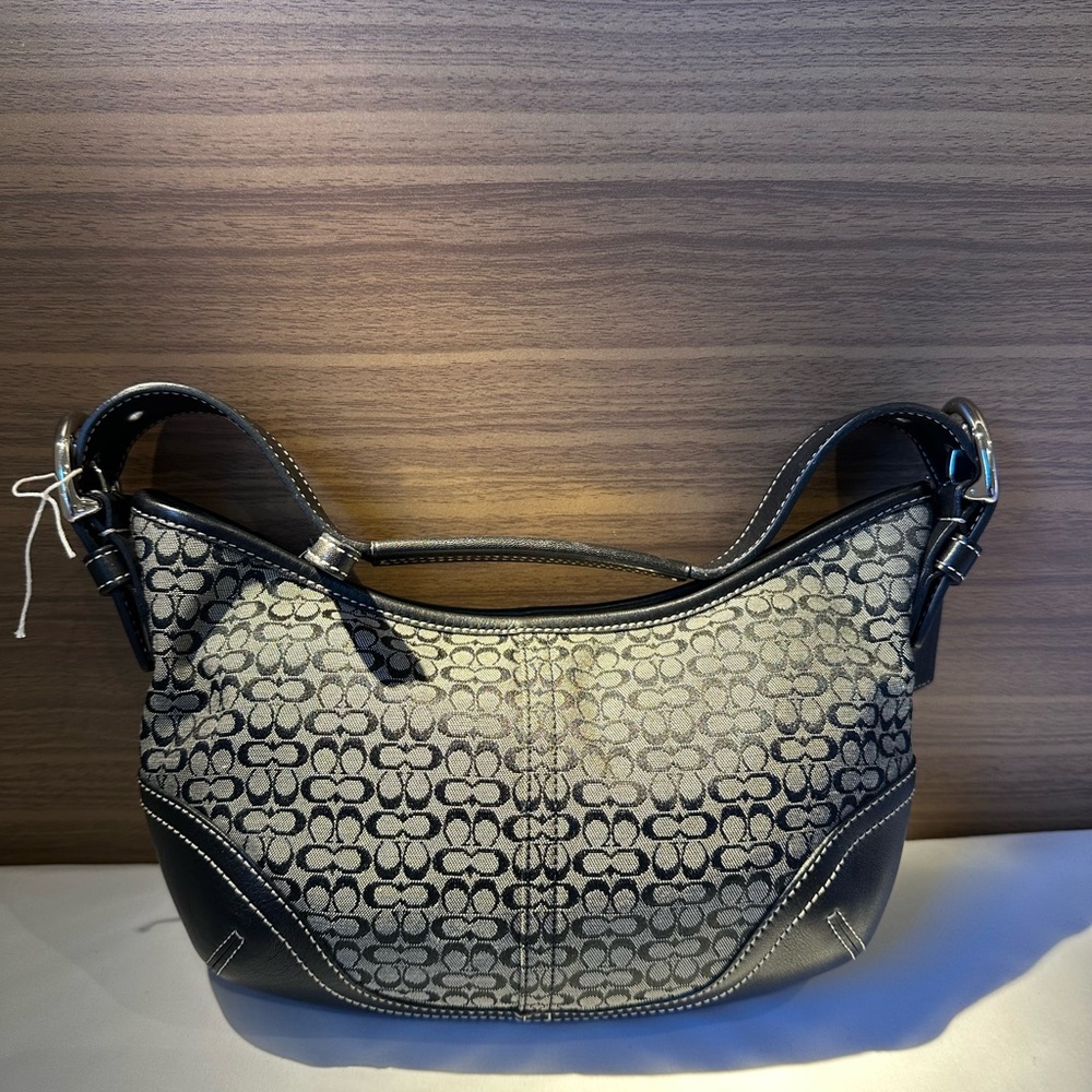 Elegant Black and Gray Designer Women's Bag
